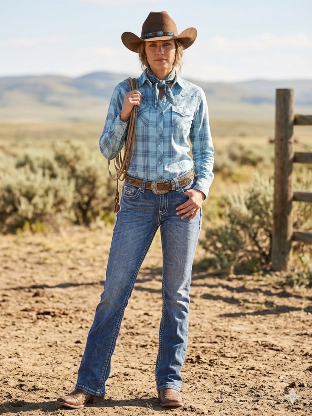 Rock & Roll Denim cowgirl jeans Blue Bootcut Jeans